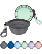 Aonkey 2 Pack 15oz/1.8 Cup Collapsible Dog Bowls with Bottle Carrier