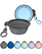 Aonkey 2 Pack 15oz/1.8 Cup Collapsible Dog Bowls with Bottle Carrier
