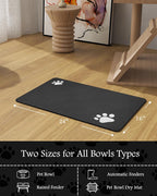 Pet Feeding Mat-Absorbent Dog Mat for Food and Water Bowl-No Stains Quick Dry Water Dispenser Mat-Dog Accessories Pet Supplies-Bowl for Messy Drinkers（Brown,23"x34"