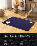 Pet Feeding Mat-Absorbent Dog Mat for Food and Water Bowl-No Stains Quick Dry Water Dispenser Mat-Dog Accessories Pet Supplies-Bowl for Messy Drinkers（Brown,23"x34"