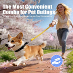 Portable Dog Water Bottle 10oz Stainless Steel Travel Dog Water Dispenser with Bowl No-Spill Puppy Water Bottle for Walking Hiking Small Dog Water Bottle (Sapphire Blue)