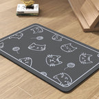 Pet Feeding Mat-Absorbent Dog Mat for Food and Water Bowl-No Stains Quick Dry Water Dispenser Mat-Dog Accessories Pet Supplies-Bowl for Messy Drinkers（Brown,23"x34"