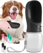 MalsiPree Dog Water Bottle Dispenser - 12 oz Navy Blue, Leak-Proof