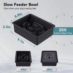 UPSKY 2-in-1 Elevated Dog Bowls Set with 4 Height Adjustable Stand, Balck