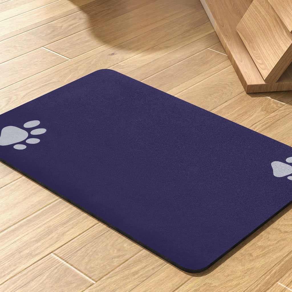 Pet Feeding Mat-Absorbent Dog Mat for Food and Water Bowl-No Stains Quick Dry Water Dispenser Mat-Dog Accessories Pet Supplies-Bowl for Messy Drinkers（Brown,23"x34"