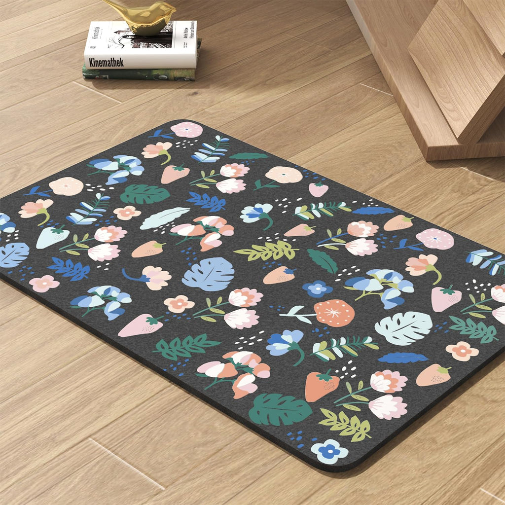 Pet Feeding Mat-Absorbent Dog Mat for Food and Water Bowl-No Stains Quick Dry Water Dispenser Mat-Dog Accessories Pet Supplies-Bowl for Messy Drinkers（Brown,23"x34"