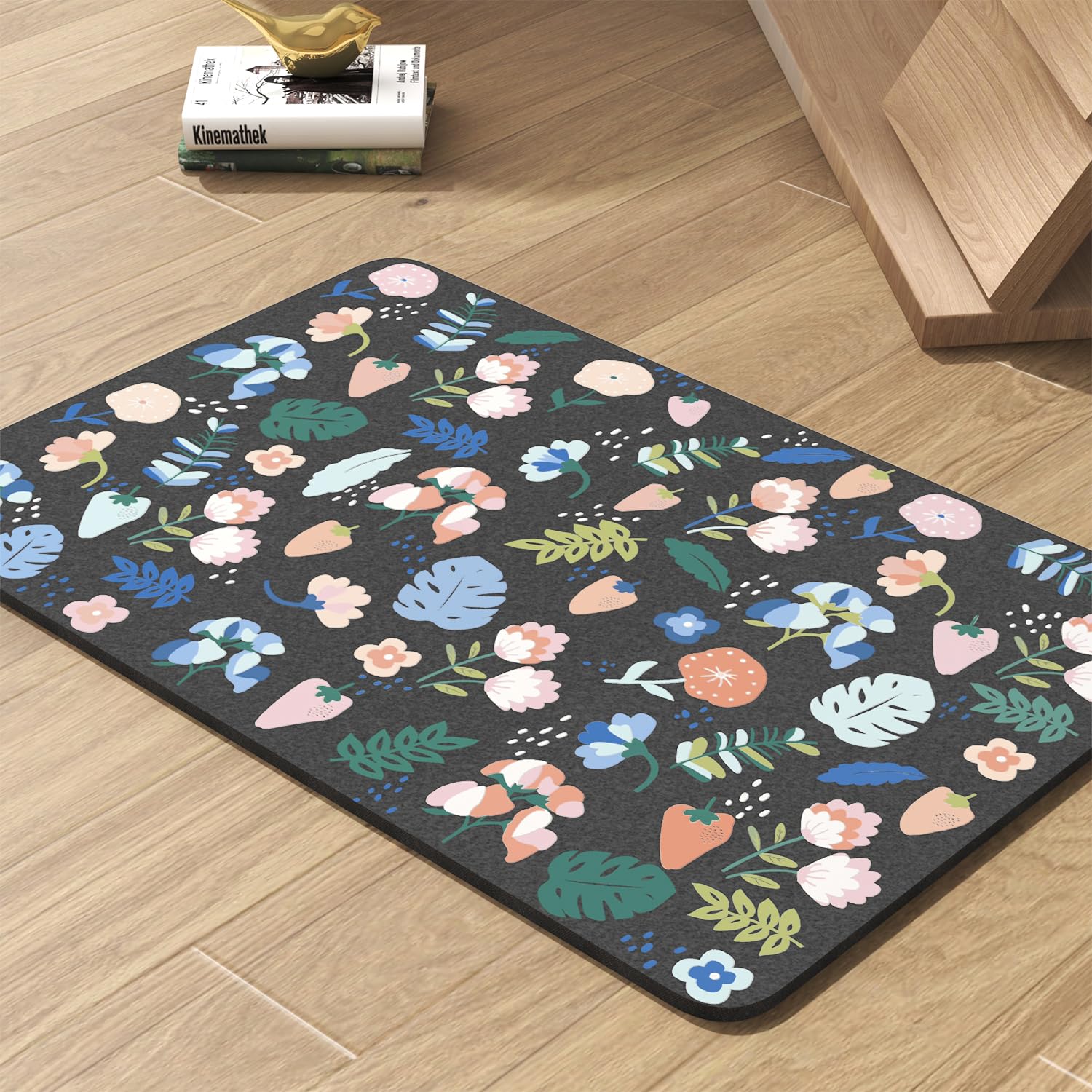 Pet Feeding Mat-Absorbent Dog Mat for Food and Water Bowl-No Stains Quick Dry Water Dispenser Mat-Dog Accessories Pet Supplies-Bowl for Messy Drinkers（Brown,23"x34"