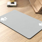 Pet Feeding Mat-Absorbent Dog Mat for Food and Water Bowl-No Stains Quick Dry Water Dispenser Mat-Dog Accessories Pet Supplies-Bowl for Messy Drinkers（Brown,23"x34"