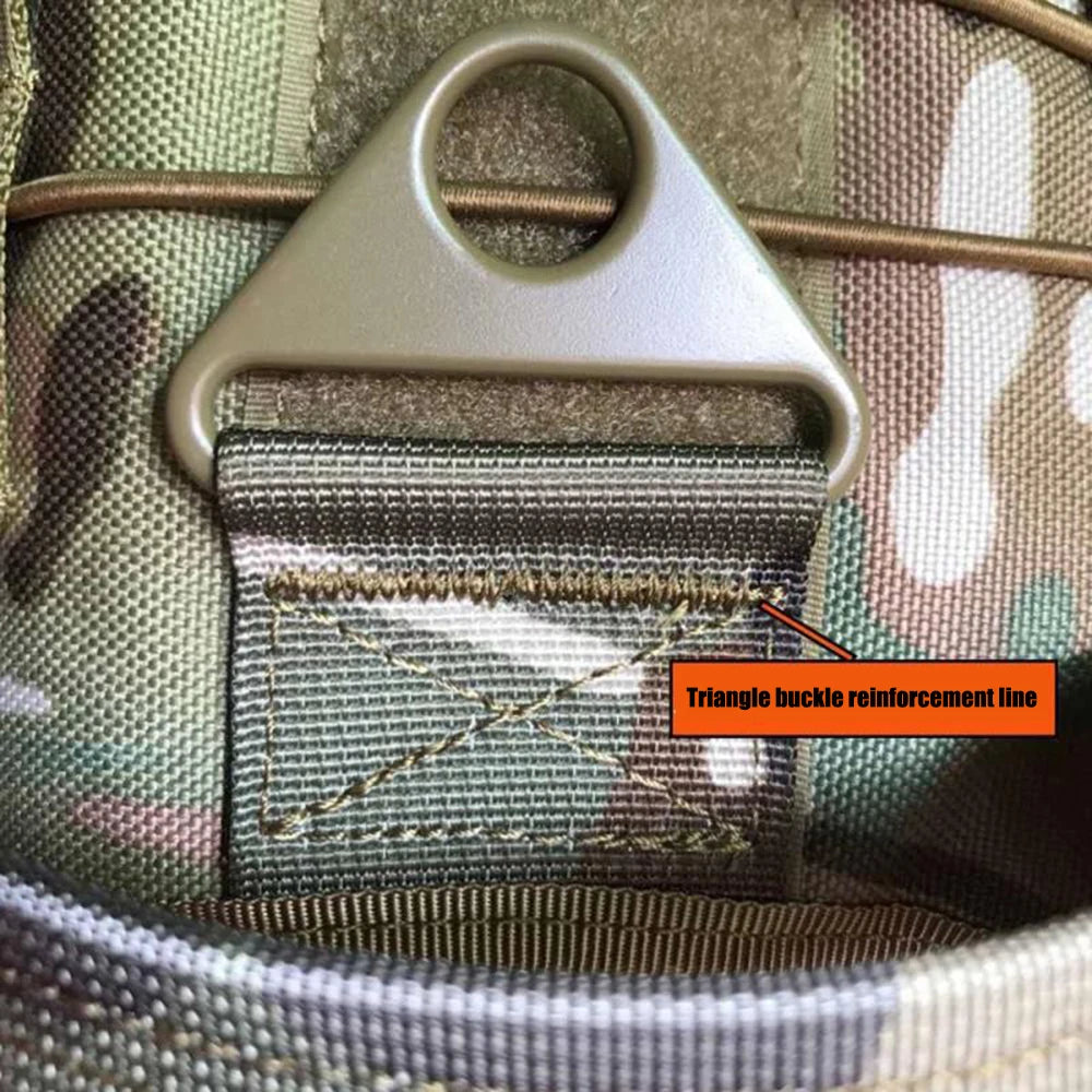 Gilet tactique pour chien : renfort de boucle triangulaire et sangle texturée